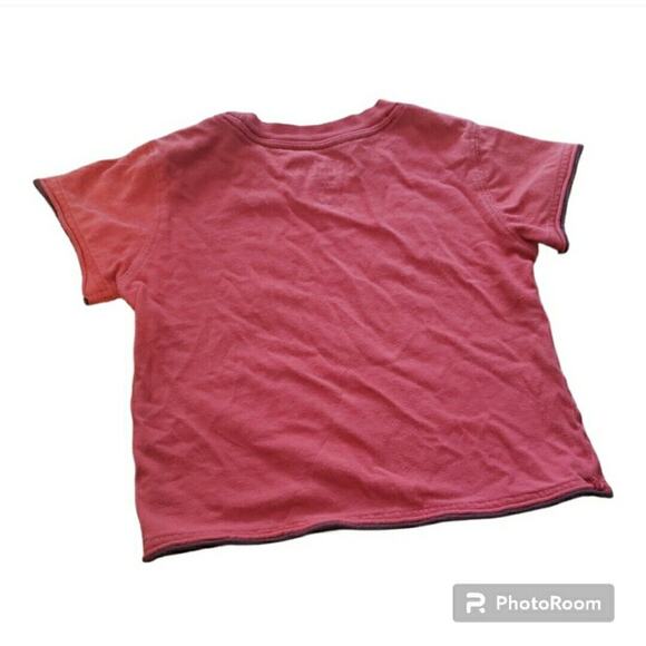 OshKosh Size 2T Red Graphic Fish Short Sleeve 100% Cotton Children's T-Shirt - Picture 4 of 6